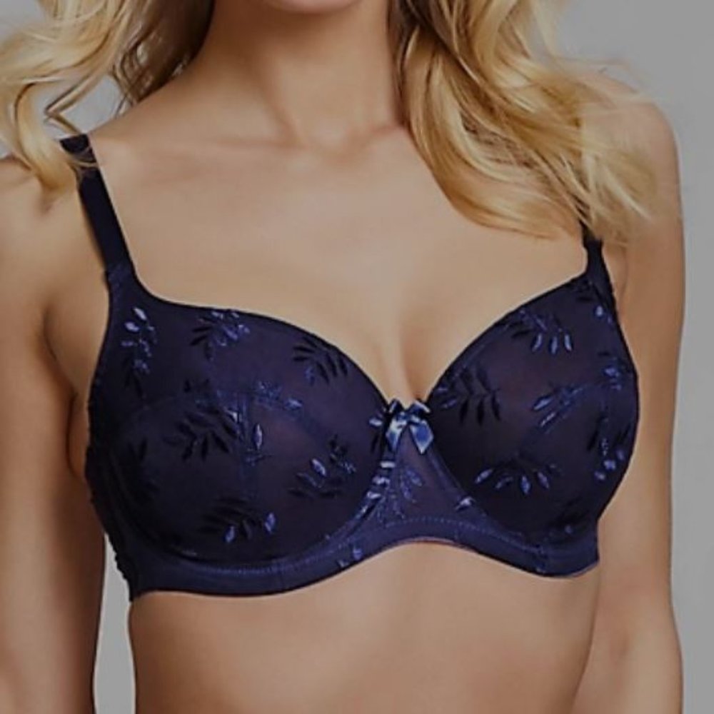 SOLD! Panache Super Bra Tango Underwire Balconette Navy